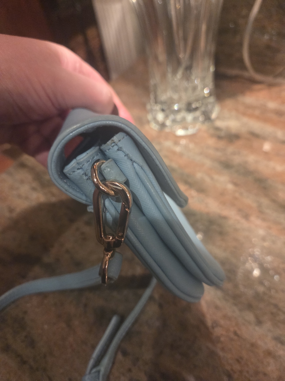 Tory Burch Light Blue Crossbody Bag - Picture 4 of 7